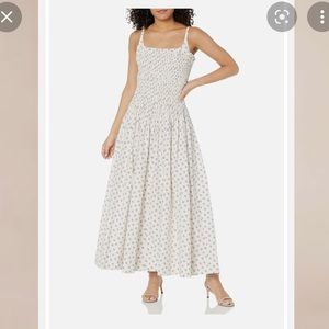 Rebecca Taylor Floral Smocked Bodice Cotton Sundress Suzanne Fleur Snow